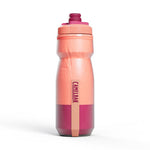 CamelBak Podium 21oz water bottle in coral pink with burgundy cap and base
