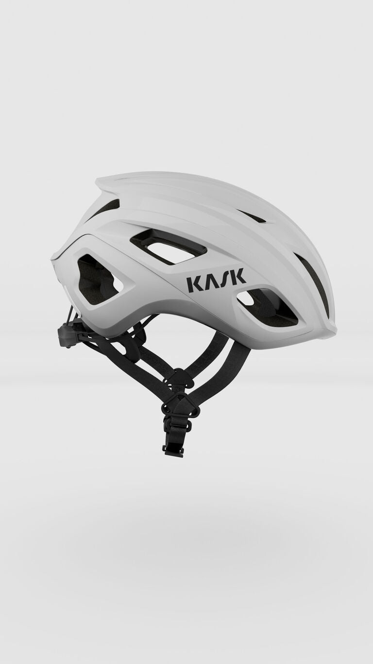 KASK Mojito Cubed cycling helmet in grey with professional studio lighting and clean background