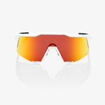 100% S2 sunglasses in soft tact off white with red mirror lens