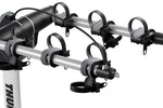 Thule Helium Pro 3 bike hitch rack showing aluminum arms with adjustable cradle straps