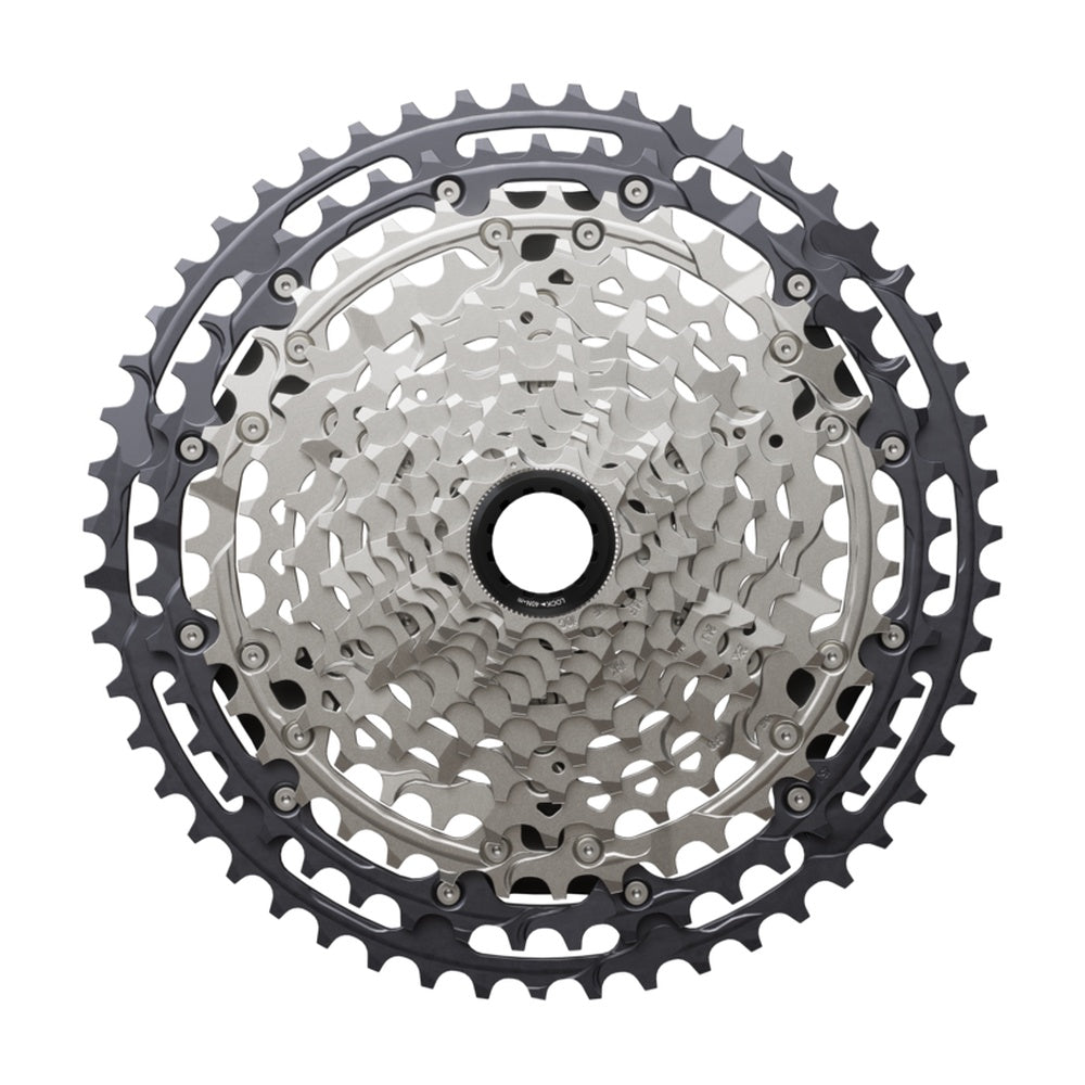 Shimano Deore XT CS-M8200-12 12-speed cassette sprocket silver and black