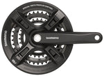 Shimano FC-M311-L triple chainring crankset in matte black with 170mm crank arm