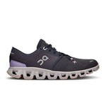 On Cloud X 3 women's running shoe in iron fade colorway with signature cloud sole