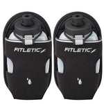 Fitletic Extra Mile black water bottle holster add-on pack of two shown side by side