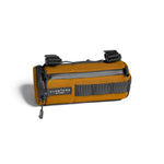 Almsthre compact bicycle bar bag in bright orange yellow with black straps