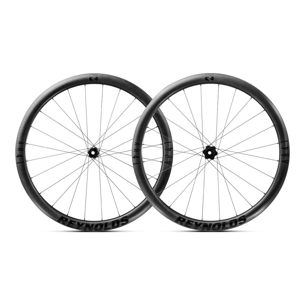 Reynolds AR41 TL DB XDR carbon wheelset pair shown on white background
