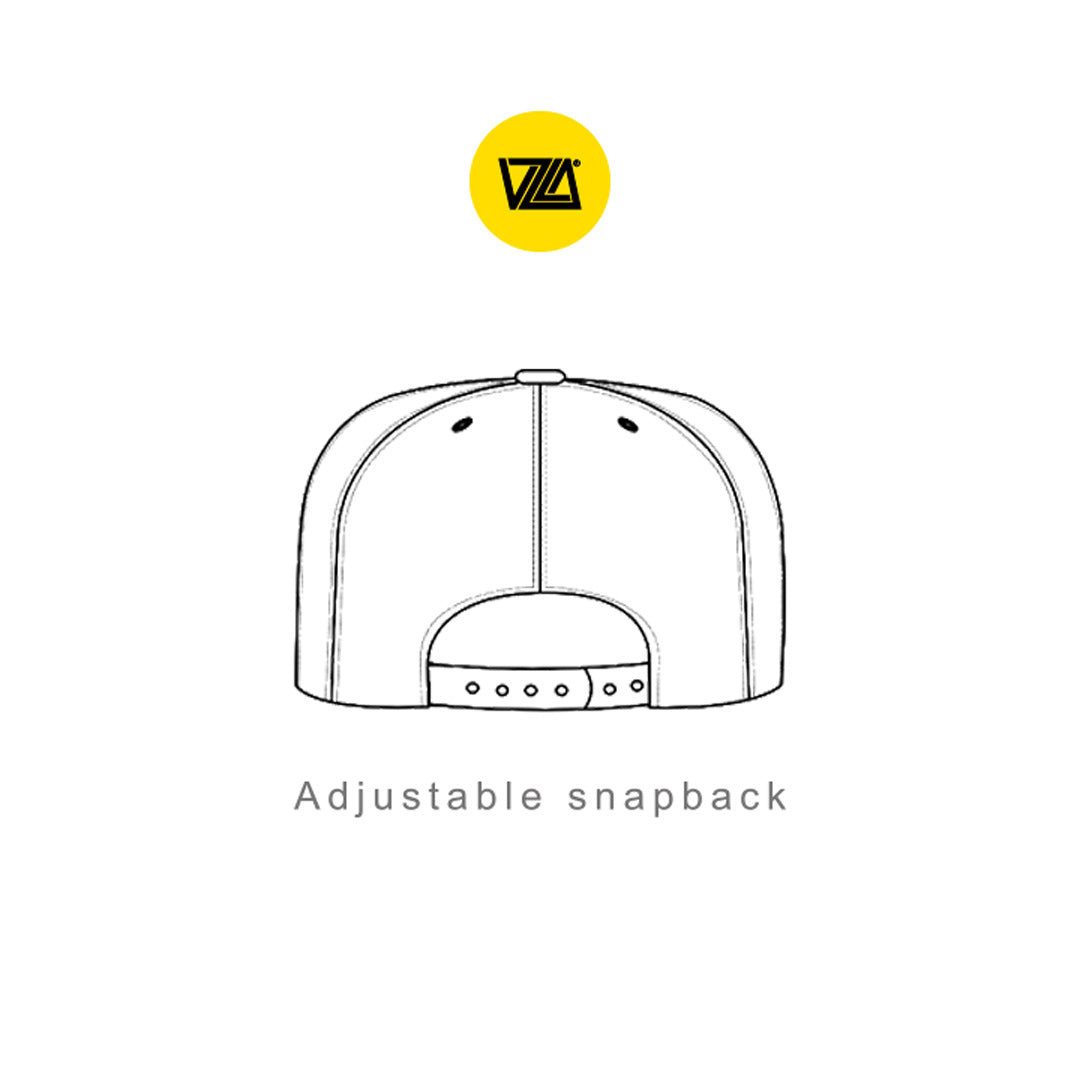 VZLA VICE White Flat Bill Snapback Hat