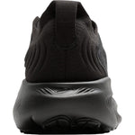 Brooks Adrenaline GTS 25 men's running shoe rear heel view in all-black colorway