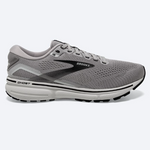 Brooks Ghost 15 men's running shoe in alloy grey and black colorway