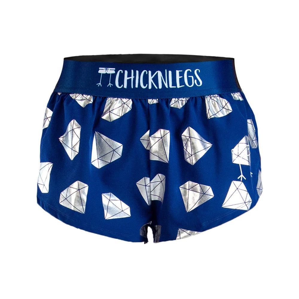 Chicknlegs Women's Diamonds 1.5" Split Shorts - S