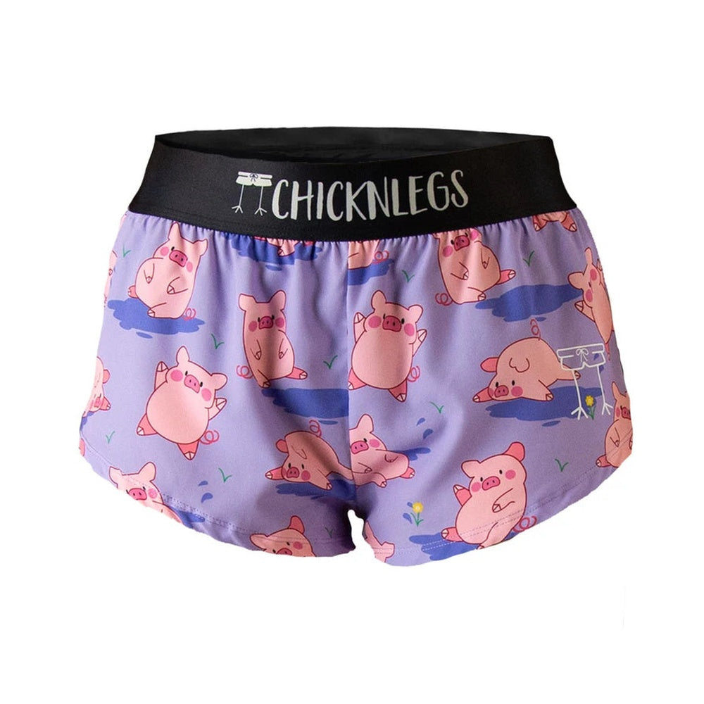 Chicknlegs Women's Piggies 1.5" Split Shorts - S