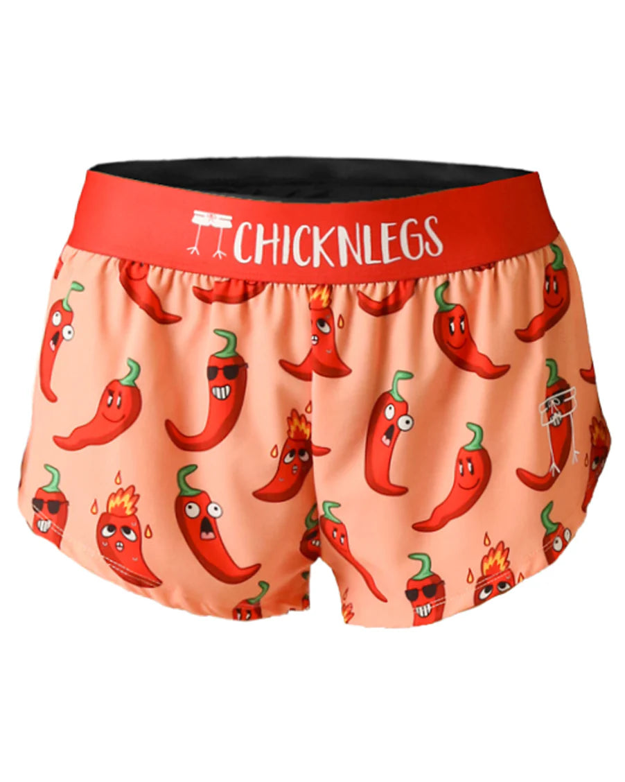 Chicknlegs Women's Chase Pack Chilis 1.5" Split Shorts - M