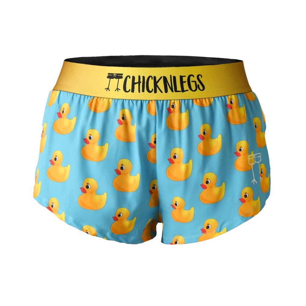 Chicknlegs Women's Rubber Ducky 1.5" Split Shorts - M