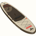 Retrospec Weekender Plus inflatable SUP kayak hybrid paddle board in tan and brown