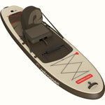 Retrospec Weekender Plus inflatable SUP kayak hybrid board with attached seat, top view