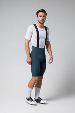 Gobik Matt 2.0 Men's Bib Shorts in Corsair color with white base layer jersey