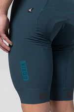 Gobik Matt 2.0 men's bib shorts in corsair blue with chamois padding detail