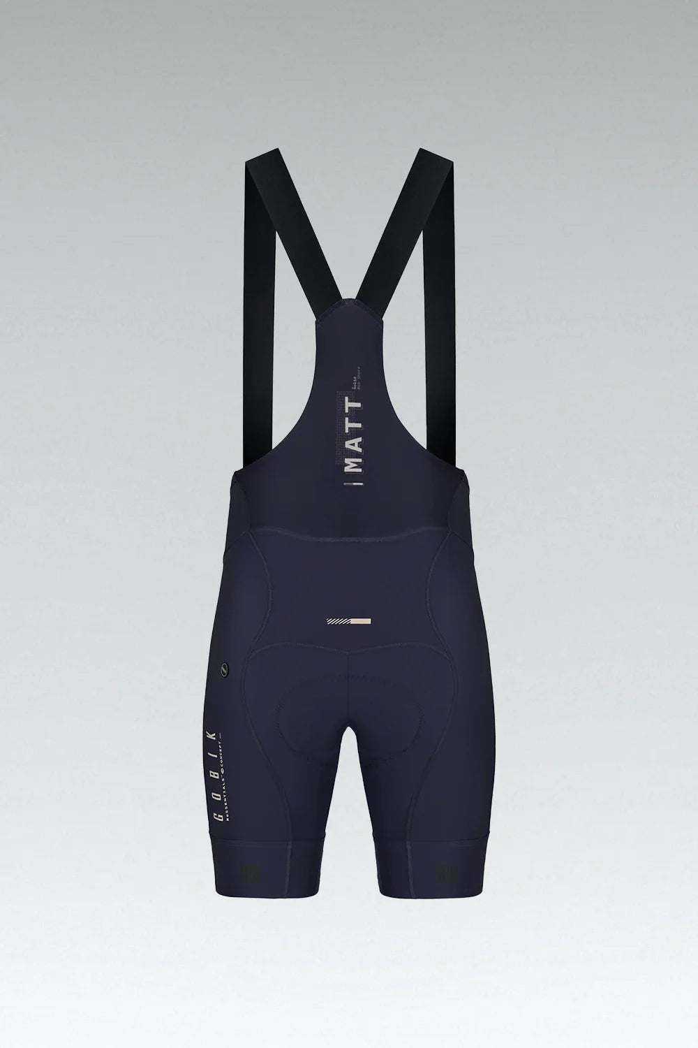 Gobik Matt 2.0 Compact bib shorts in navy blue with suspenders