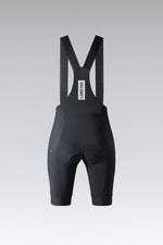 Gobik Limited 6.0 Women's Black Bib Shorts rear view with padded seat