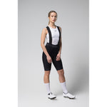 Gobik Limited 6.0 Women's Black Bib Short full front view on model with white base layer