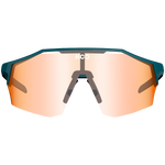 KOO Alibi cycling sunglasses with dark blue frame and photochromic orange lenses