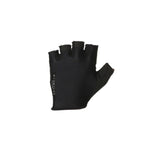 Black fingerless cycling glove with ALMSTHRE branding on clean white background
