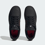 Five Ten Freerider Pro MTB shoes in black with perforated toe box and red interior