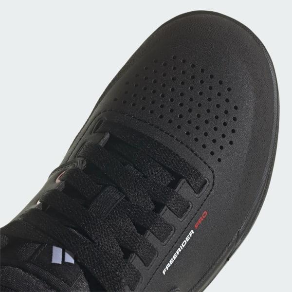 Five Ten Freerider Pro MTB shoe in black with perforated toe detail