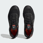 Five Ten Trailcross LT men's trail shoes in black with red accents, top view
