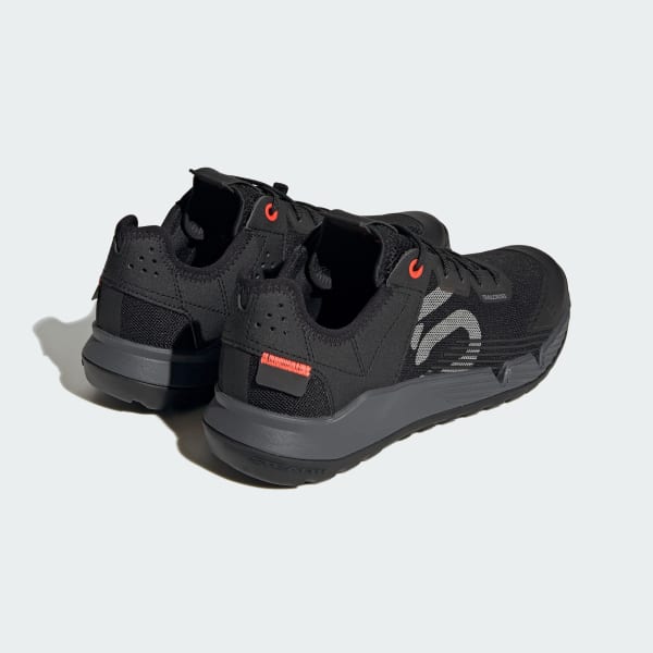 Five Ten Trailcross LT mountain bike shoes in black with grey and red accents