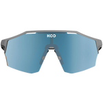 KOO Alibi Large cycling sunglasses in grey matt with blue mirrored lenses