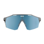 KOO Alibi cycling sunglasses in grey matt frame with blue mirror lens