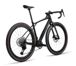X-LAB GT8 gravel e-bike in matte black, rear three-quarter view showing drivetrain