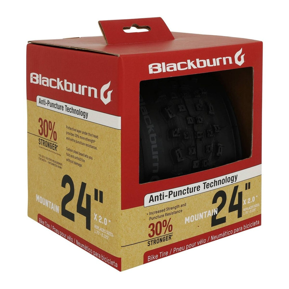 Blackburn 24x2.0 Mountain Bike Tire in retail box with Anti-Puncture Technology