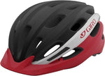 Giro Register MIPS cycling helmet in matte black and red colorway with white stripe