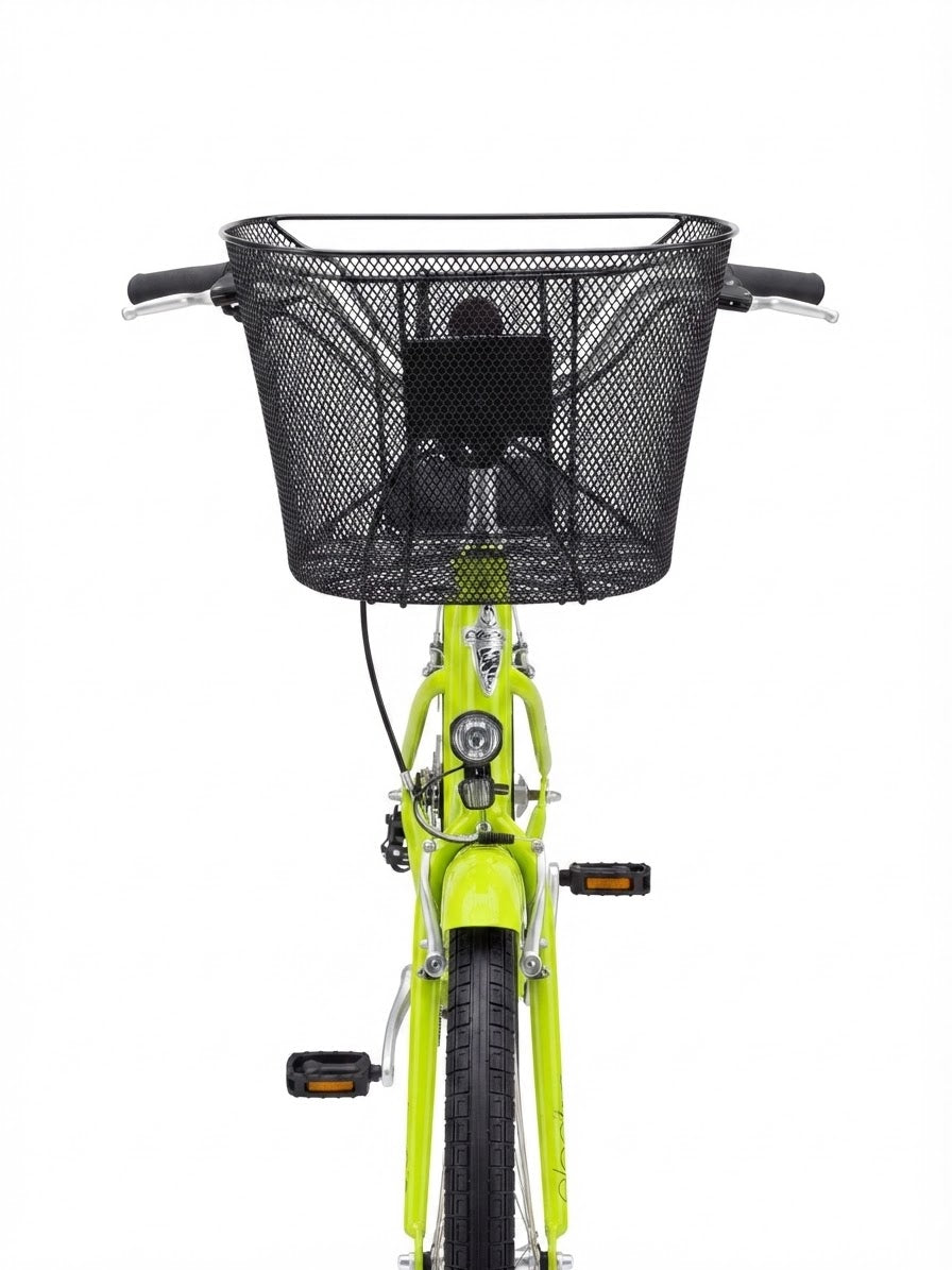 Ven2 Black Metal Bike Basket – Durable Bicycle Front Basket