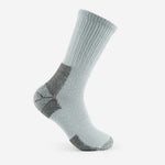 Thorlos Outdoor Explore MW Crew sock in light grey with dark grey reinforced zones