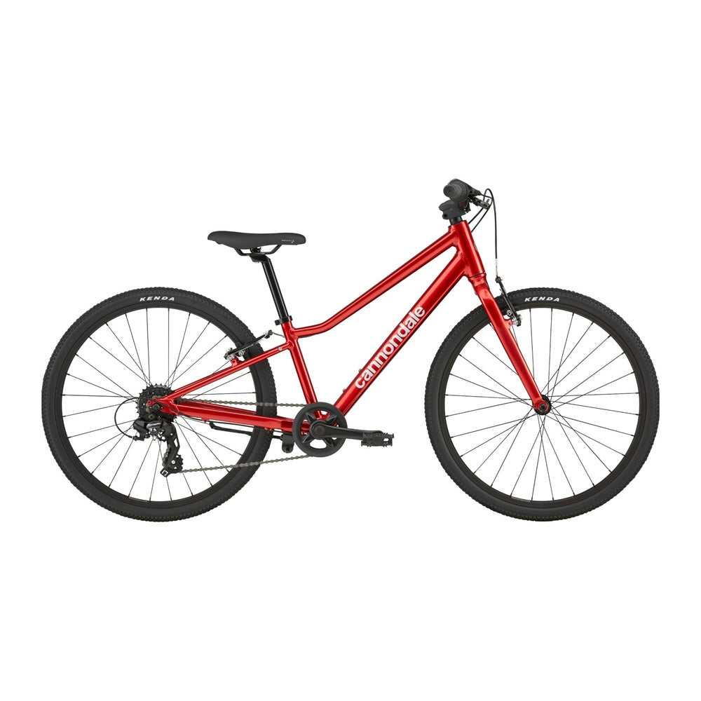 Cannondale Kids Quick C2 children's bike in metallic red, side profile view