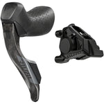 SRAM Rival AXS hydraulic disc brake lever and caliper set in black carbon finish