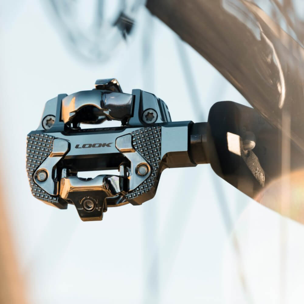 Look X-Track Power Single mountain bike pedal in black with metallic details