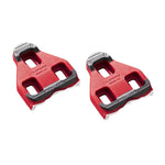 Look Delta Grip red cycling cleats pair shown on white background