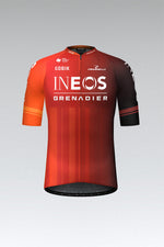 Gobik cycling jersey in red INEOS Grenadiers team colors with professional finish