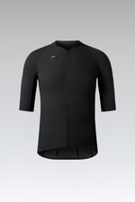 Gobik Phantom Jersey in jet black with full zip and three-quarter sleeves