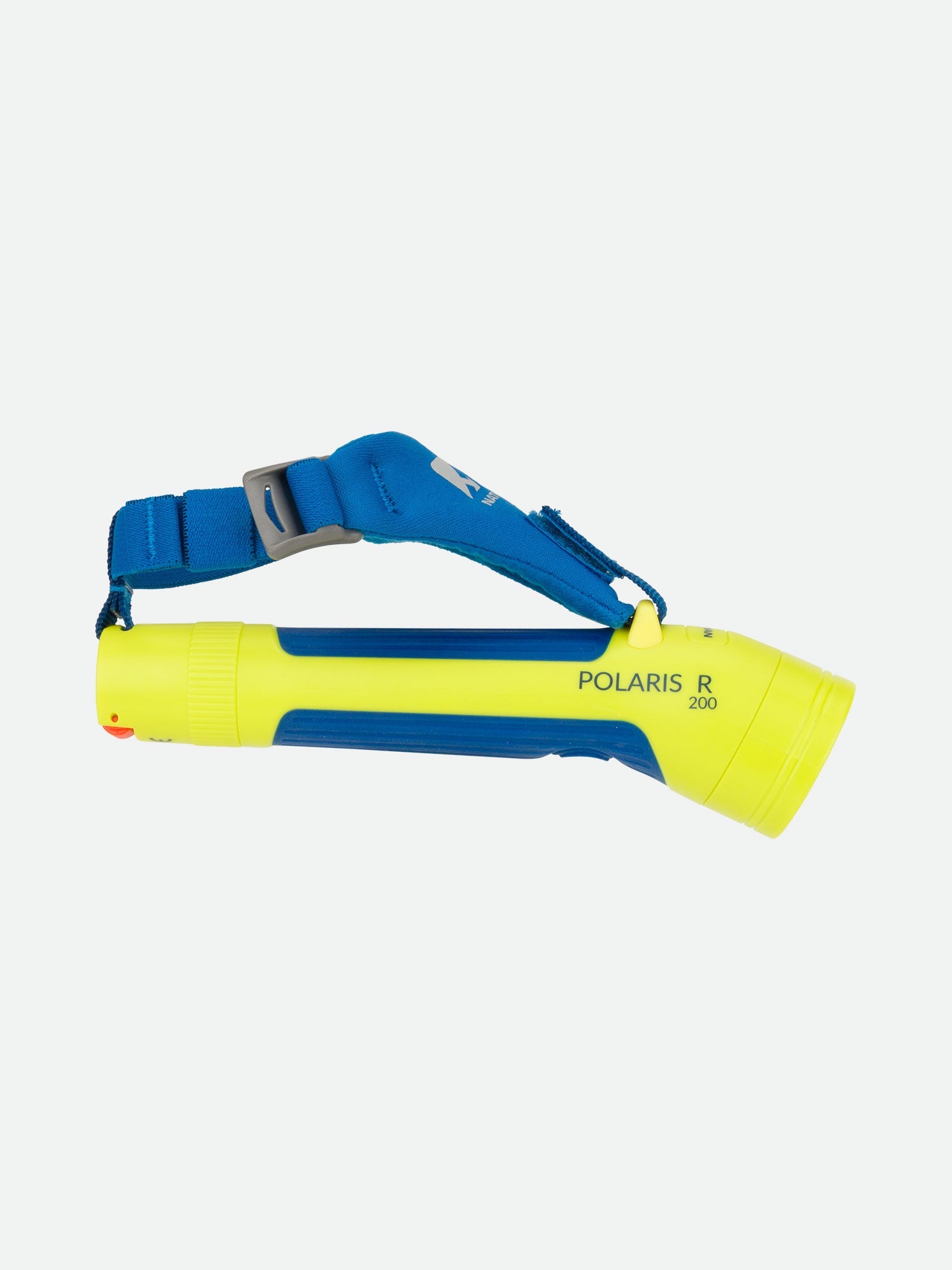 Nathan Polaris R 200 runner's hand torch in safety yellow with blue strap