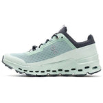 On Cloudultra women's running shoe in moss green and eclipse gray colorway