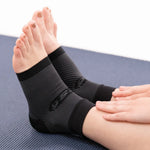 OS1ST FS6 Performance Foot Sleeves in white with compression design and brand logo