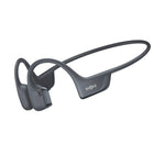 Shokz OpenRun Pro 2 bone conduction headphones in gray with wraparound design
