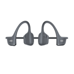 Gray Shokz OpenRun Pro 2 bone conduction headphones on white background