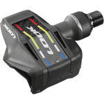 LOOK KEO Blade Carbon Ceramic Ti clipless pedal with carbon fiber top and colored stripe design