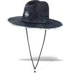 Dakine Pindo straw hat in navy with blue rope trim and chin strap